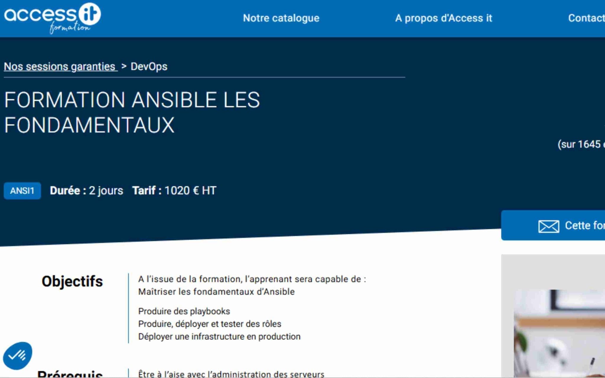 Formation Ansible Les fondamentaux - Access IT