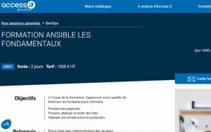 Formation Ansible Les fondamentaux – Access IT