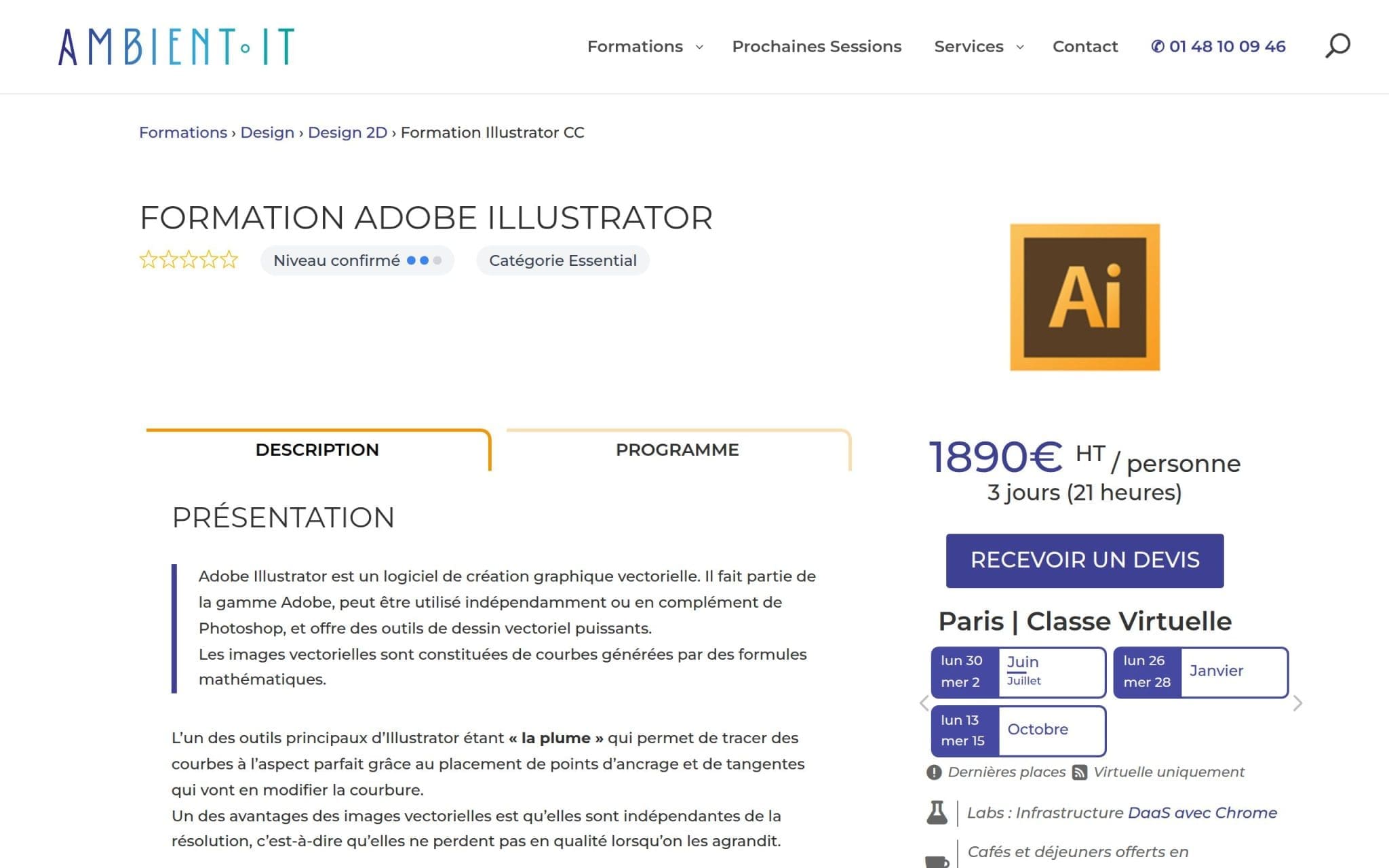 Formation Adobe Illustrator - Ambient IT