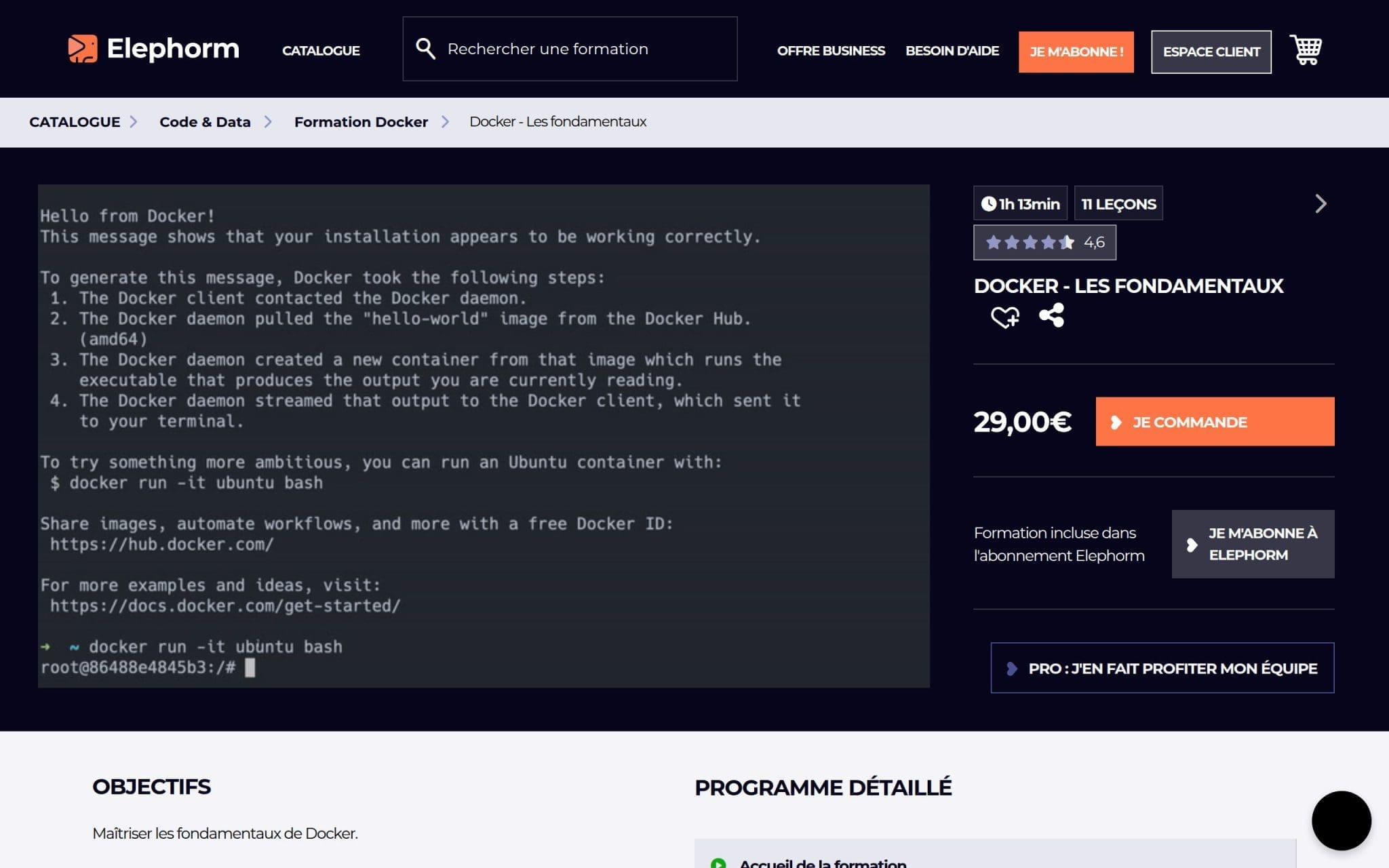Docker - Les fondamentaux - Elephorm