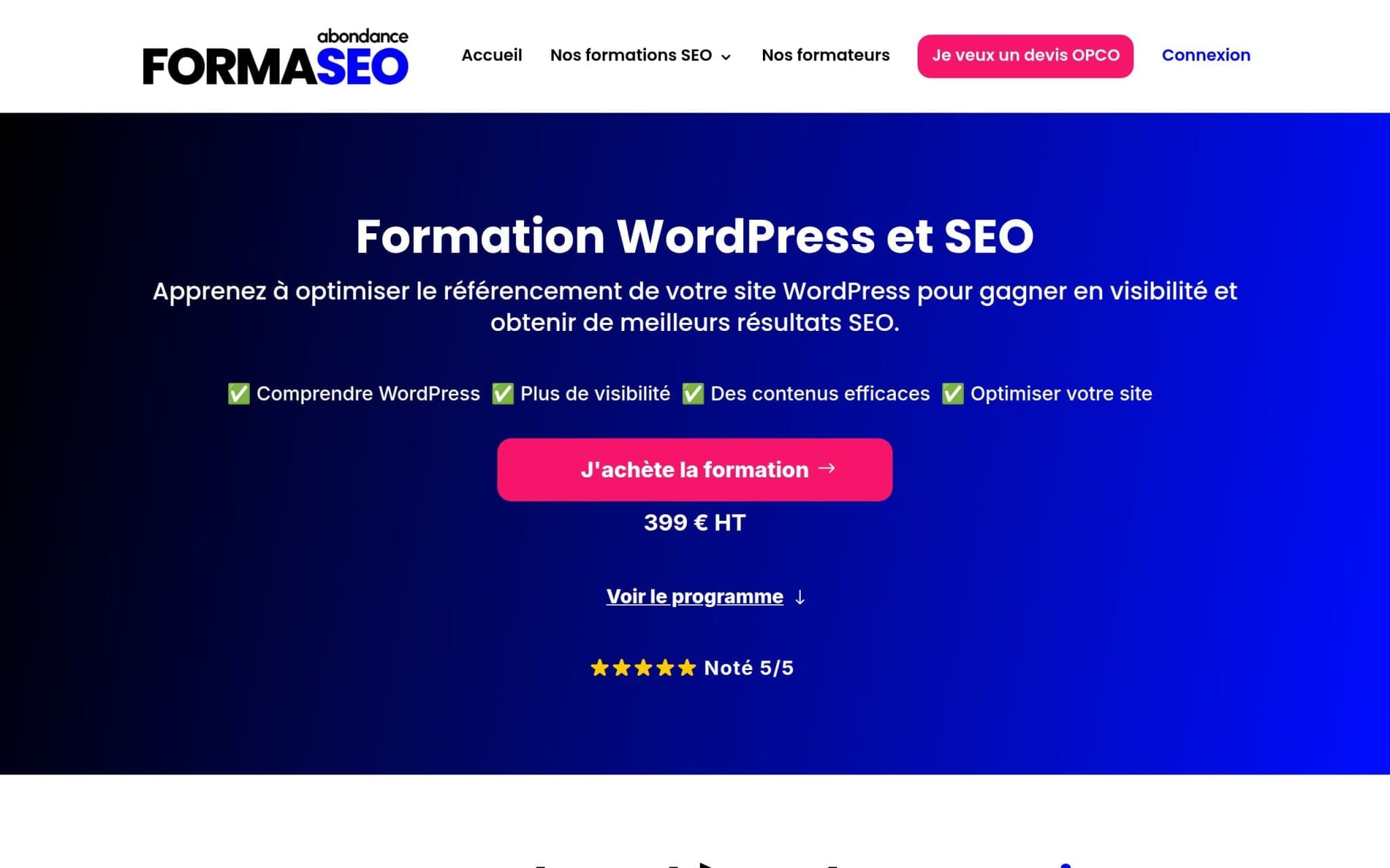 Formation WordPress SEO - Formaseo
