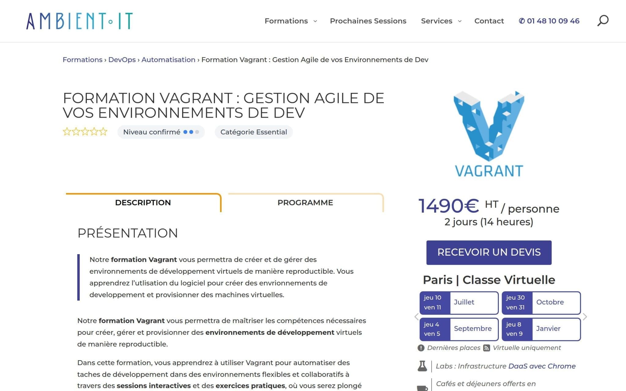 Formation Vagrant : Gestion Agile de vos Environnements de Dev - Ambient IT