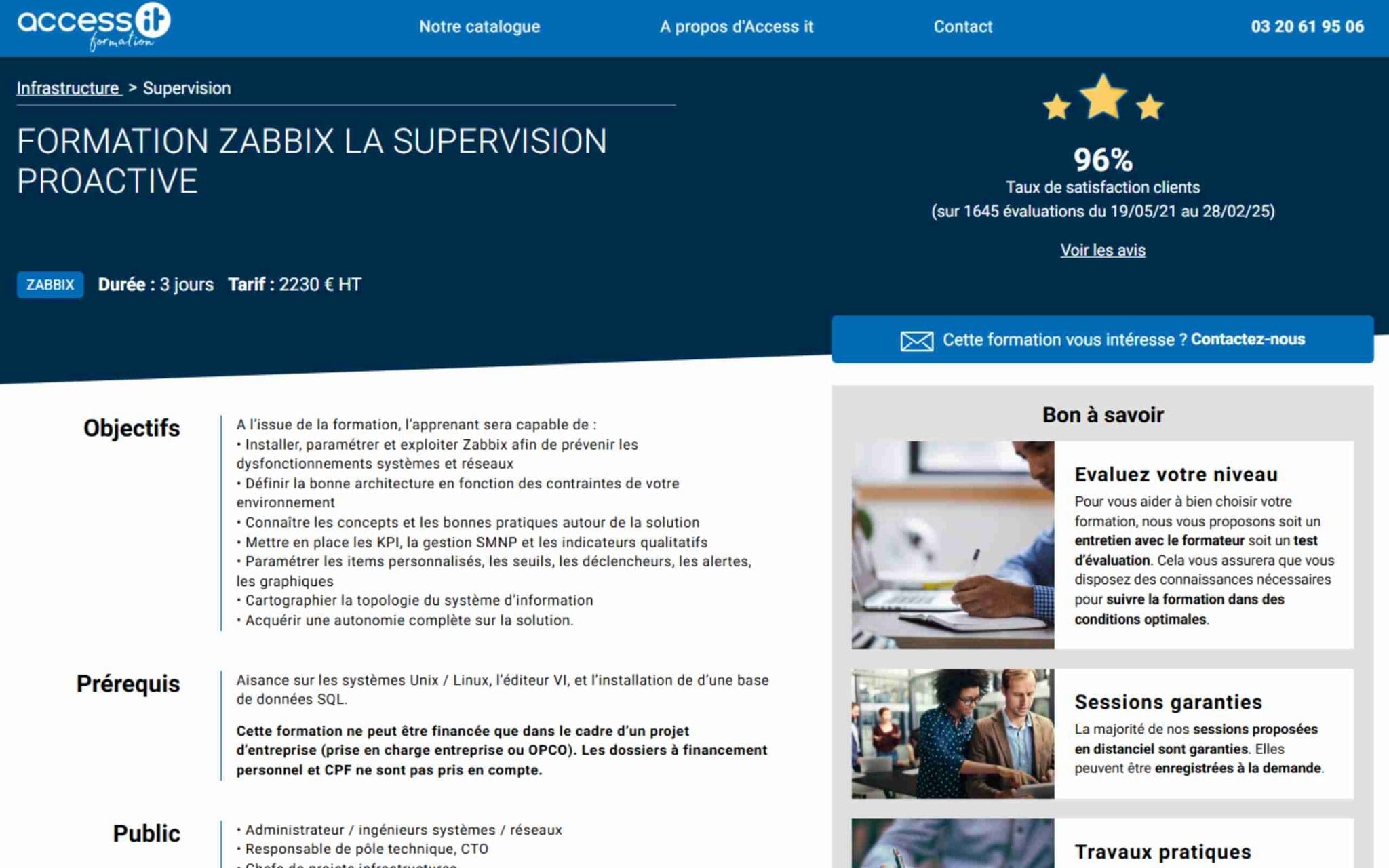 Formation Zabbix la supervision proactive - Access IT
