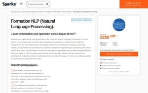 Formation NLP (Natural Language Processing) – Sparks