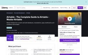 Airtable – The Complete Guide to Airtable – Master Airtable – Udemy