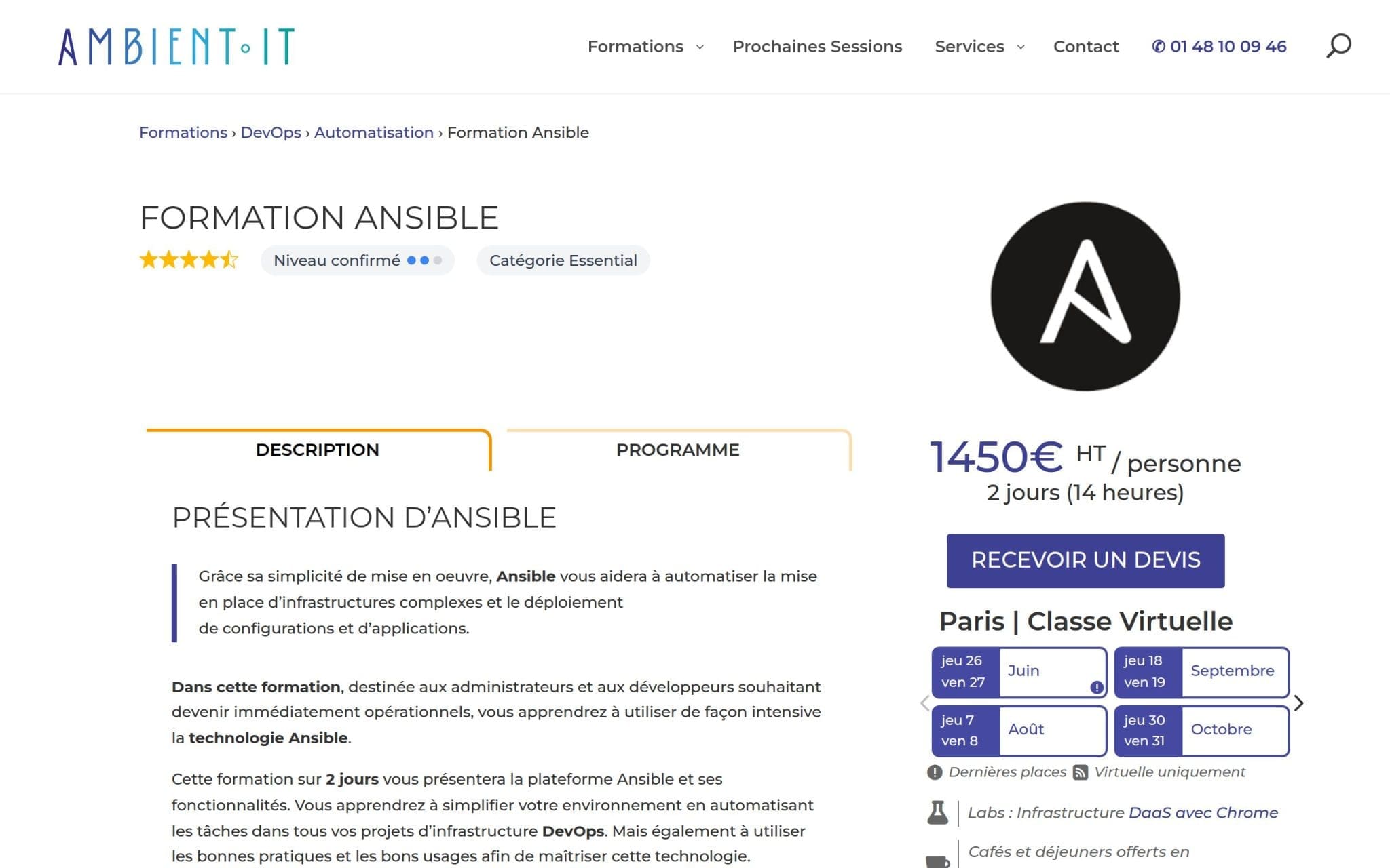 Formation Ansible - Ambient IT