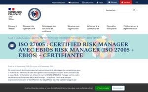 ISO 27005 : Certified Risk Manager – Anssi