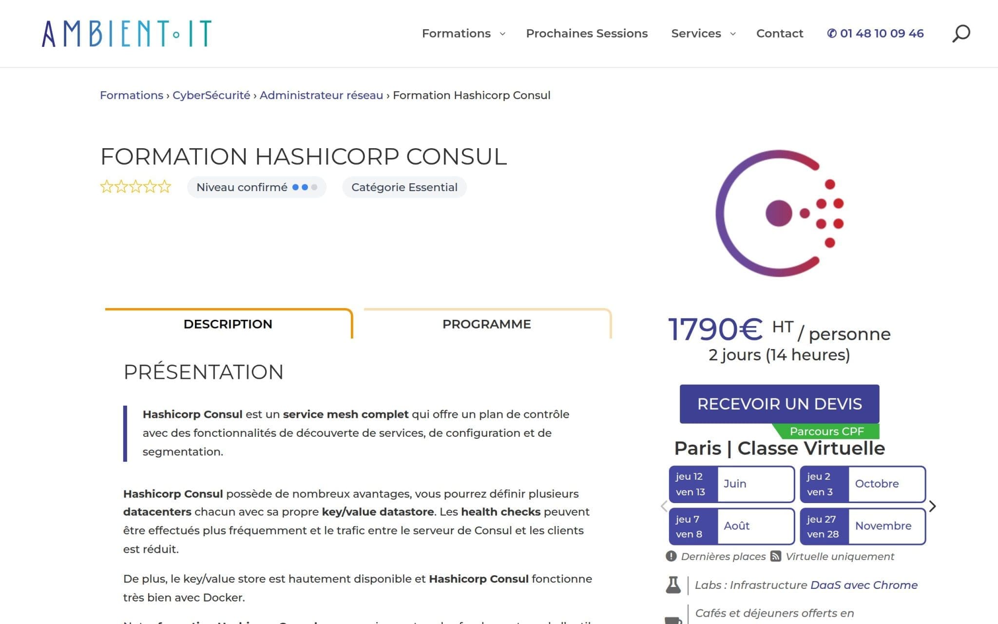 Formation Hashicorp Consul - Ambient IT