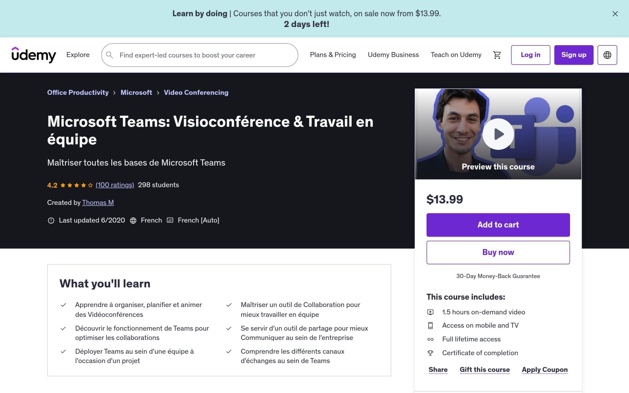 Microsoft Teams: Visioconférence & Travail en équipe - Udemy