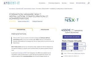 Formation VMware NSX-T : Installation, Configuration et Administration – Ambient IT