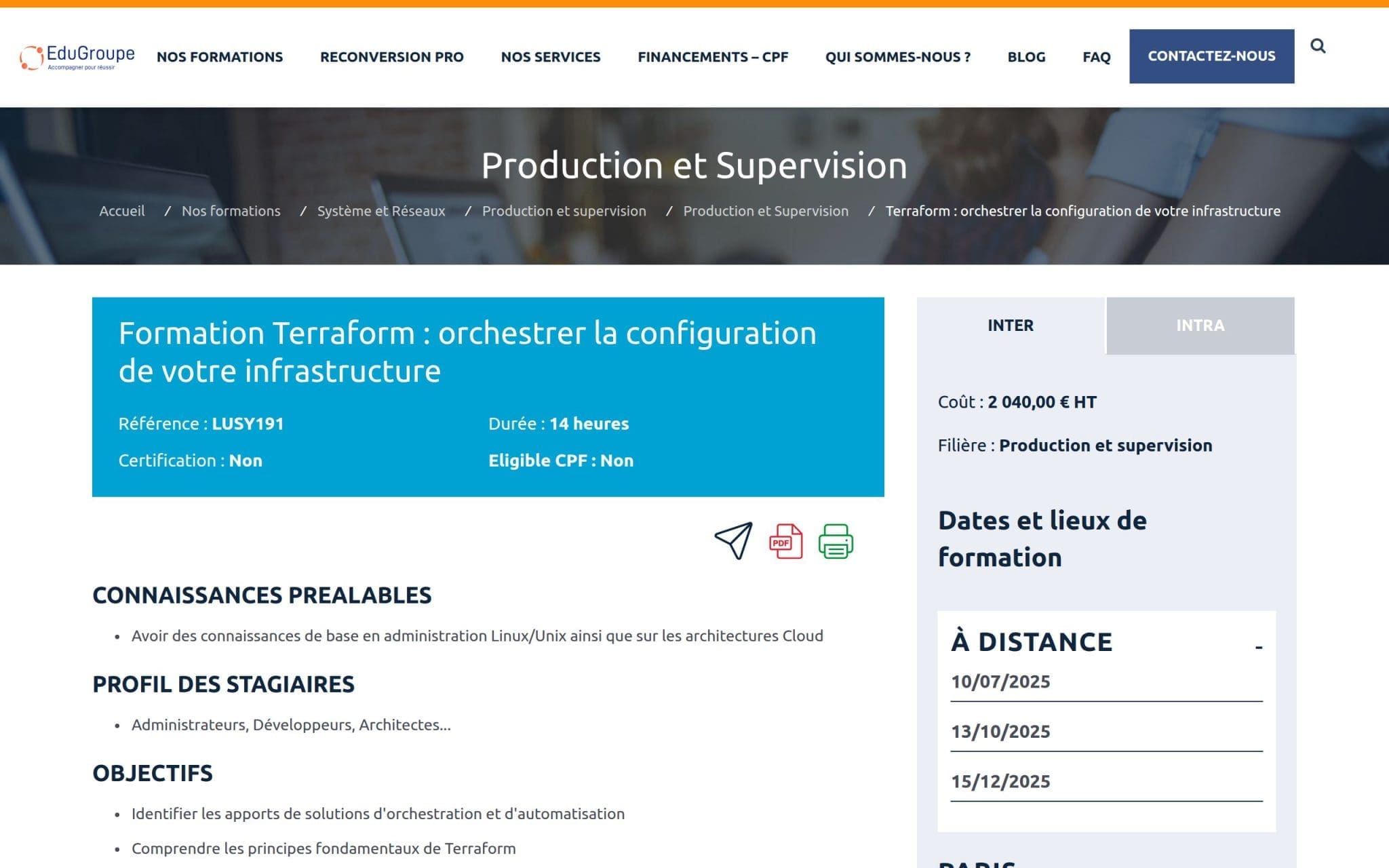 Formation Terraform - EduGroupe