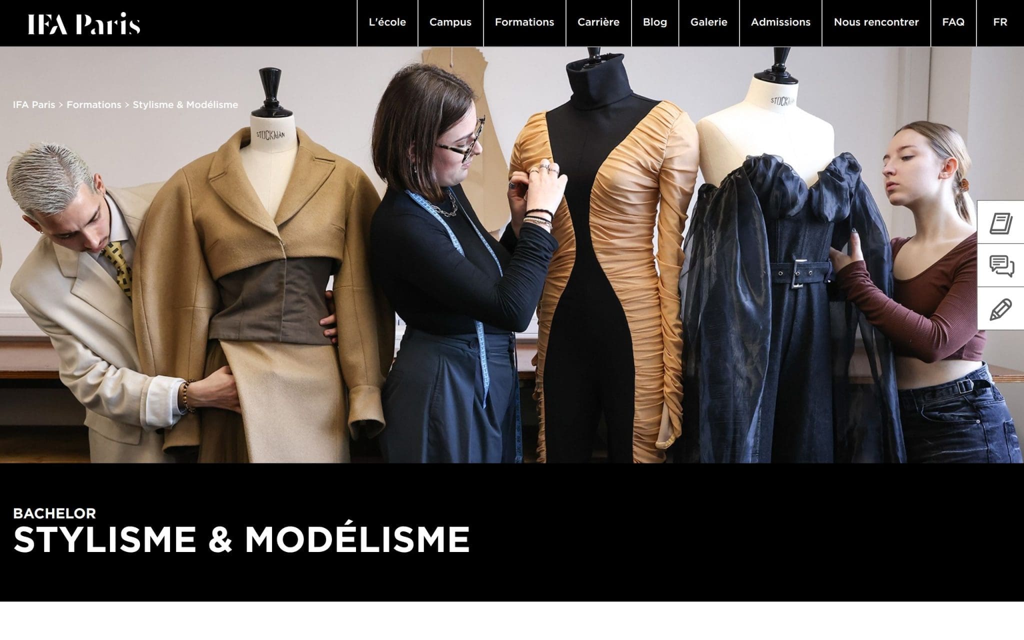 Bachelor Stylisme & Modélisme - IFA Paris