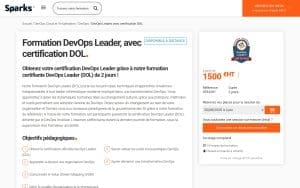 Formation DevOps Leader, avec certification DOL - Sparks