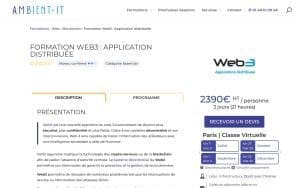 Formation Web3 : Application distribuée – Ambient IT