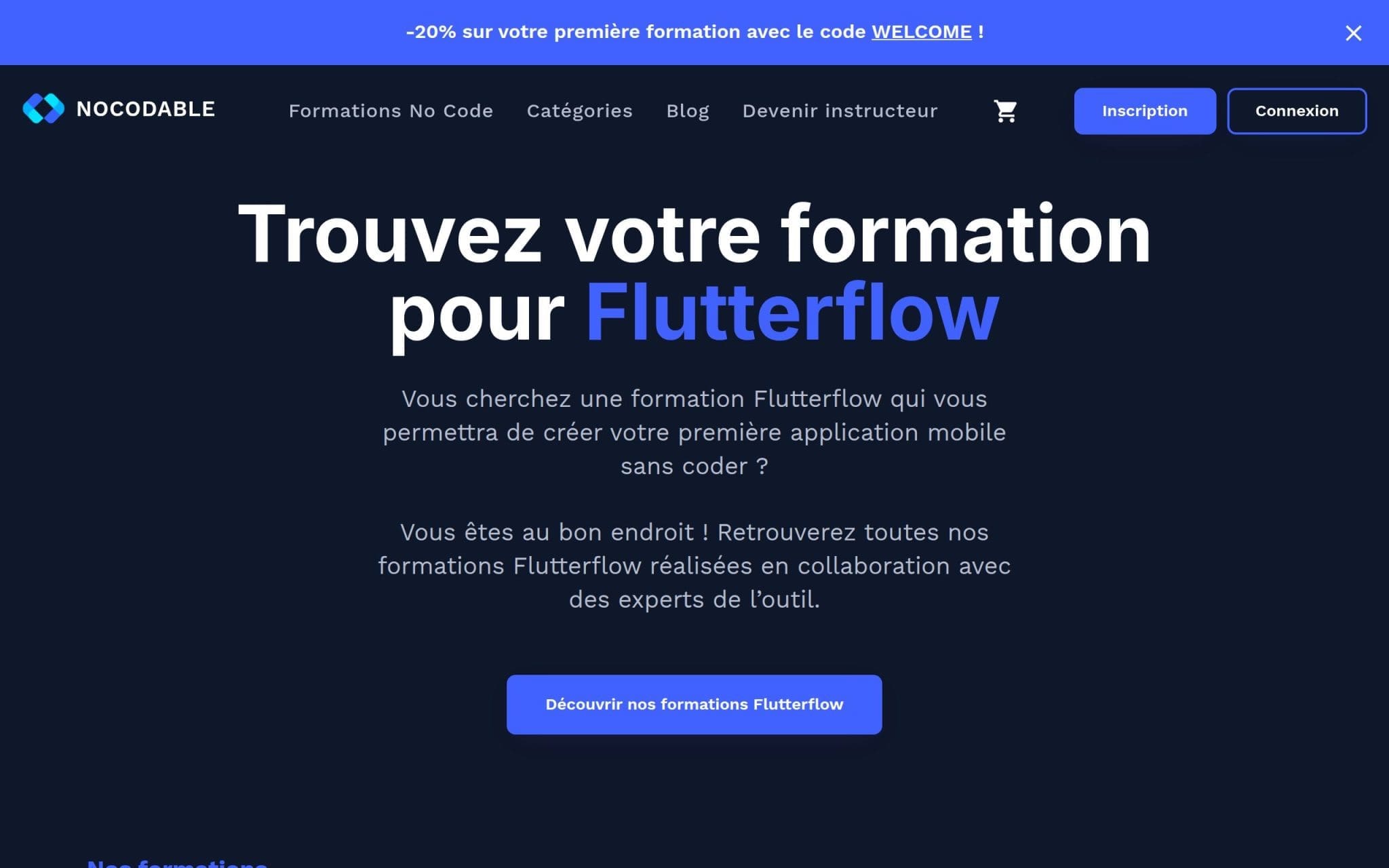 Initiation Ă FlutterFlow - NoCodable