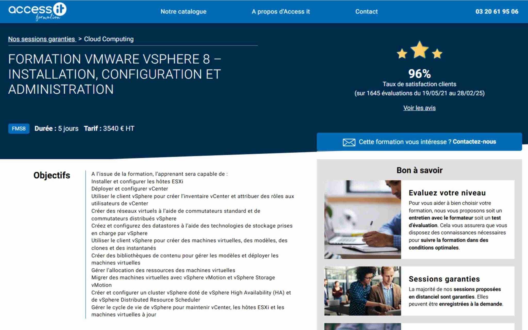 Formation VMware vSphere 8 - Access IT
