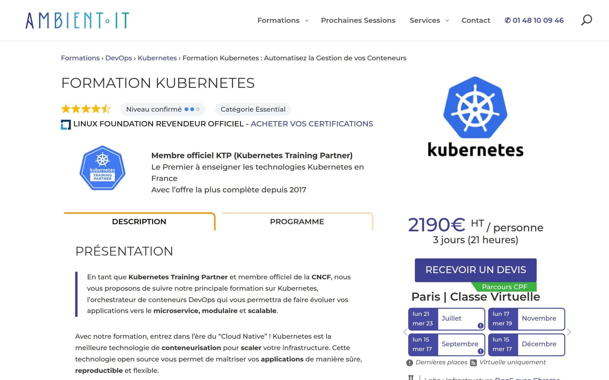 Formation Kubernetes - Ambient IT