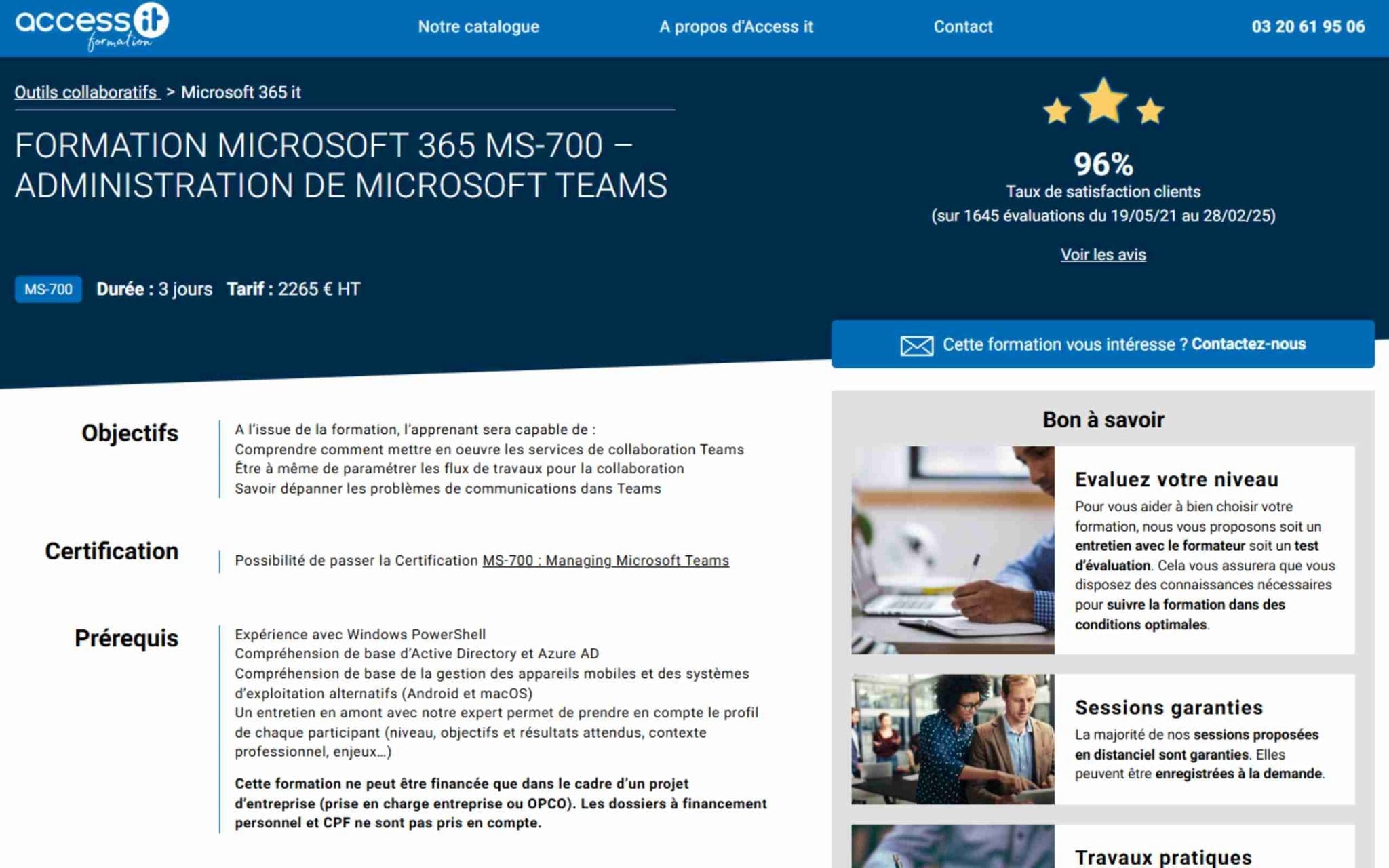 Formation Microsoft 365 MS-700 – Administration de Microsoft Teams - Access IT