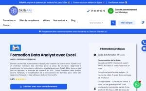 Formation Data Analyst avec Excel - Skills4All