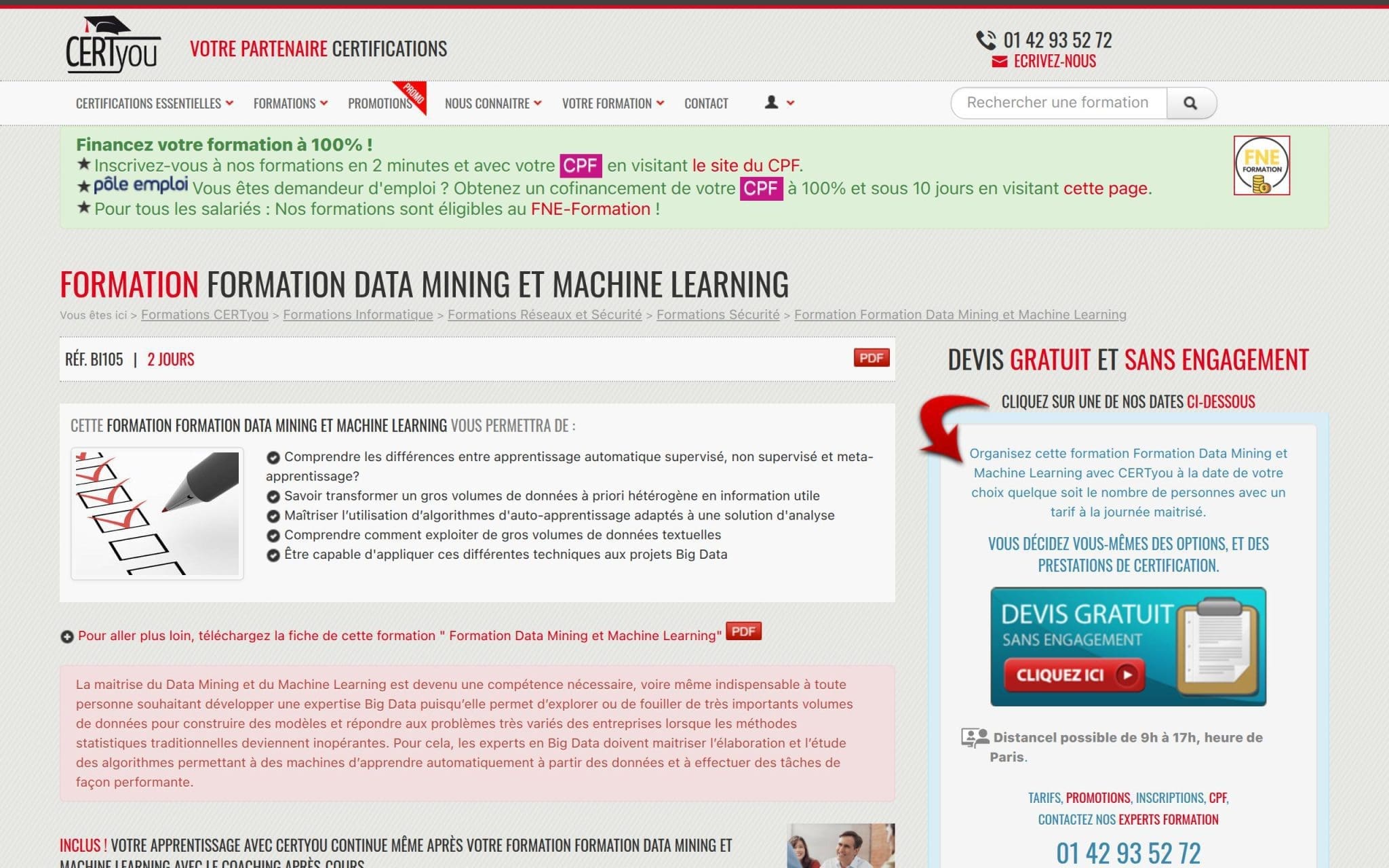 Formation Data Mining et Machine Learning - CertYou