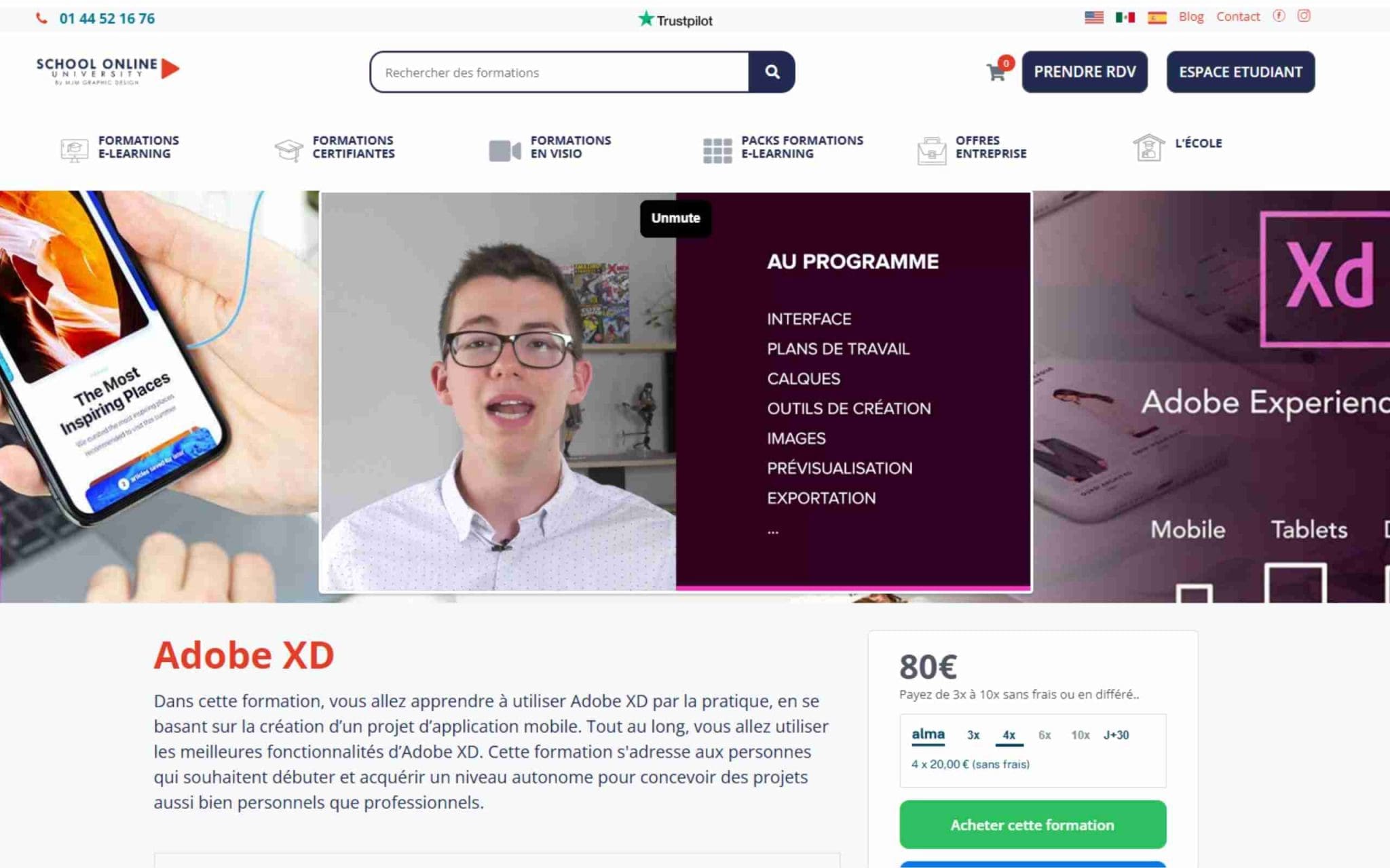 Adobe XD - School Online University