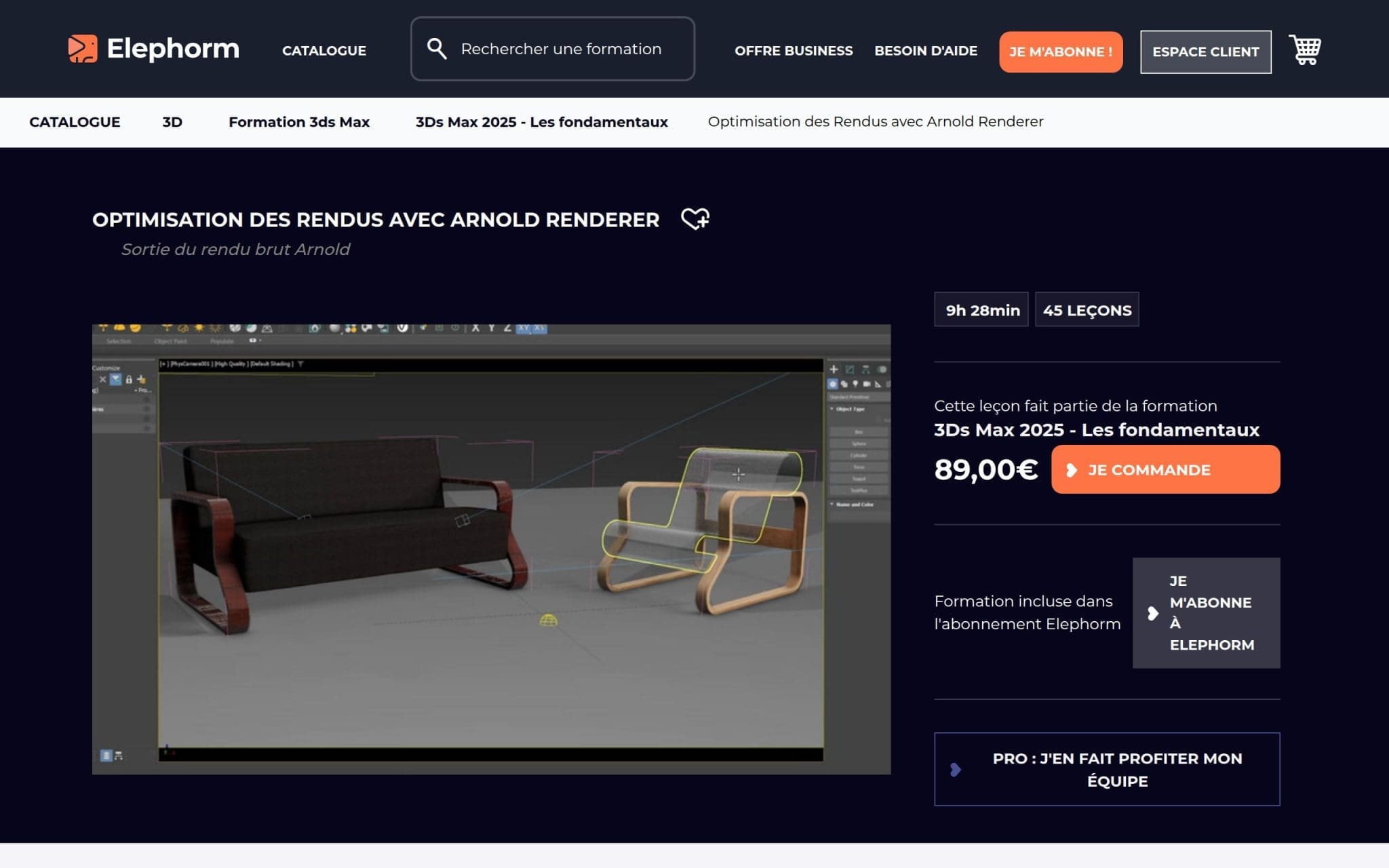 Optimisation des Rendus avec Arnold Renderer - Elephorm