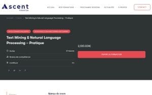 Text Mining & Natural Language Processing – Pratique – Ascent Formation