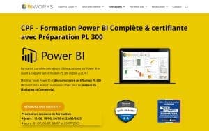 Formation Power BI – formation complète et certifiante – PL 300 – Biworks