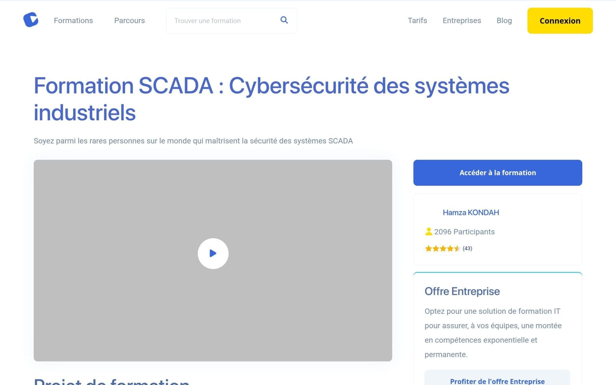 Formation SCADA : Cybersécurité des systÚmes industriels - Alphorm