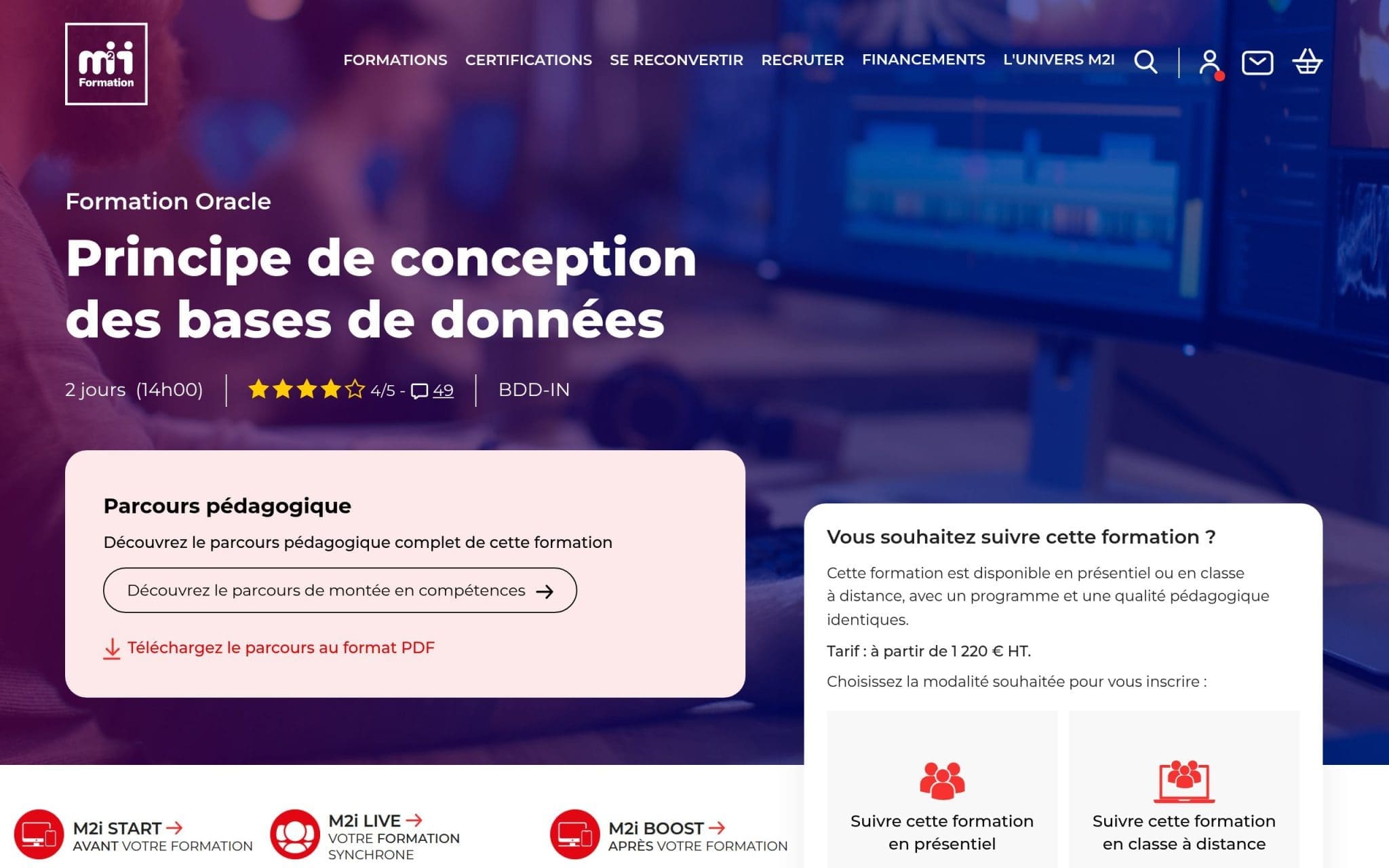 Principe de conception des bases de données - M2i