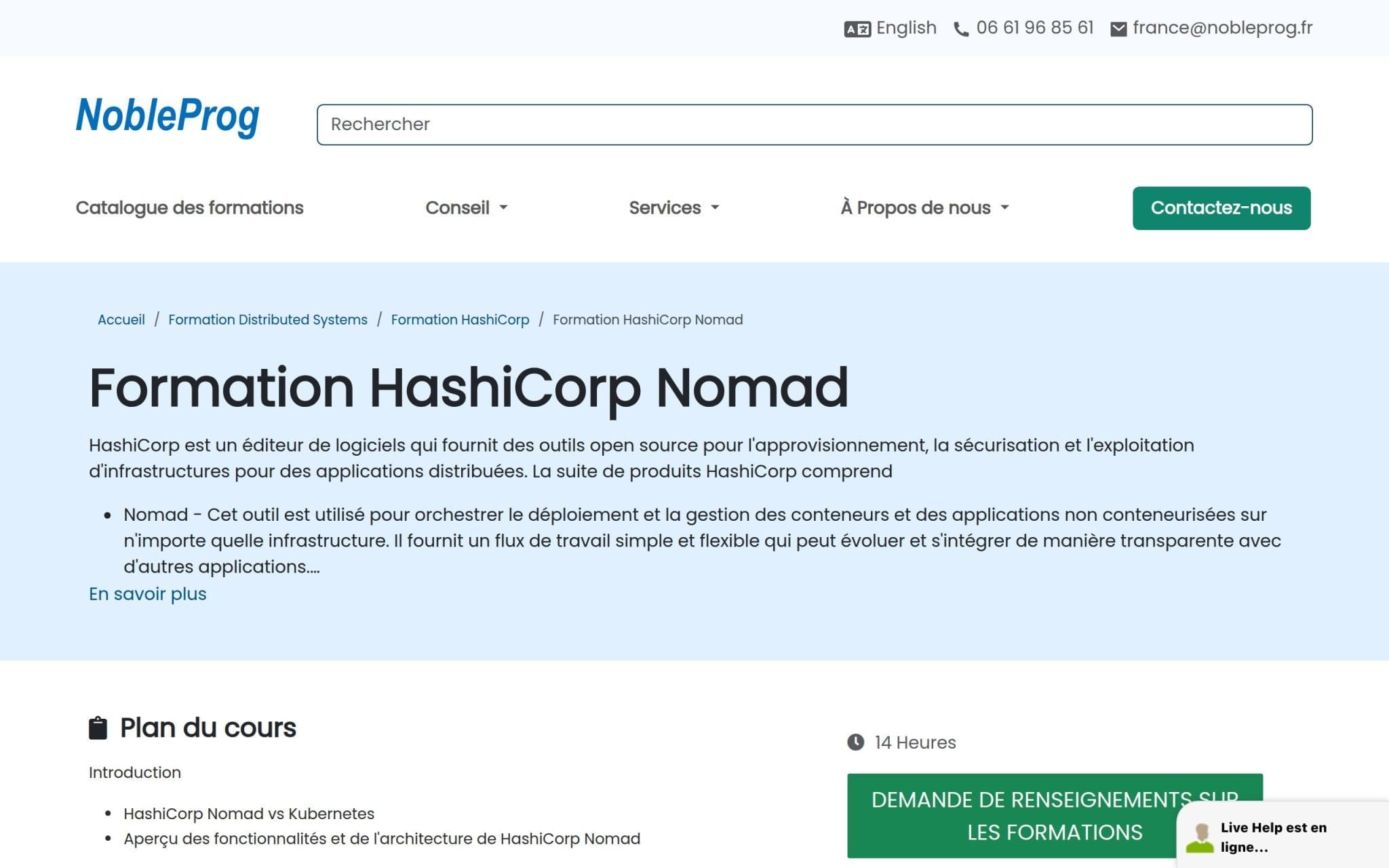 Formation HashiCorp Nomad - NobleProg