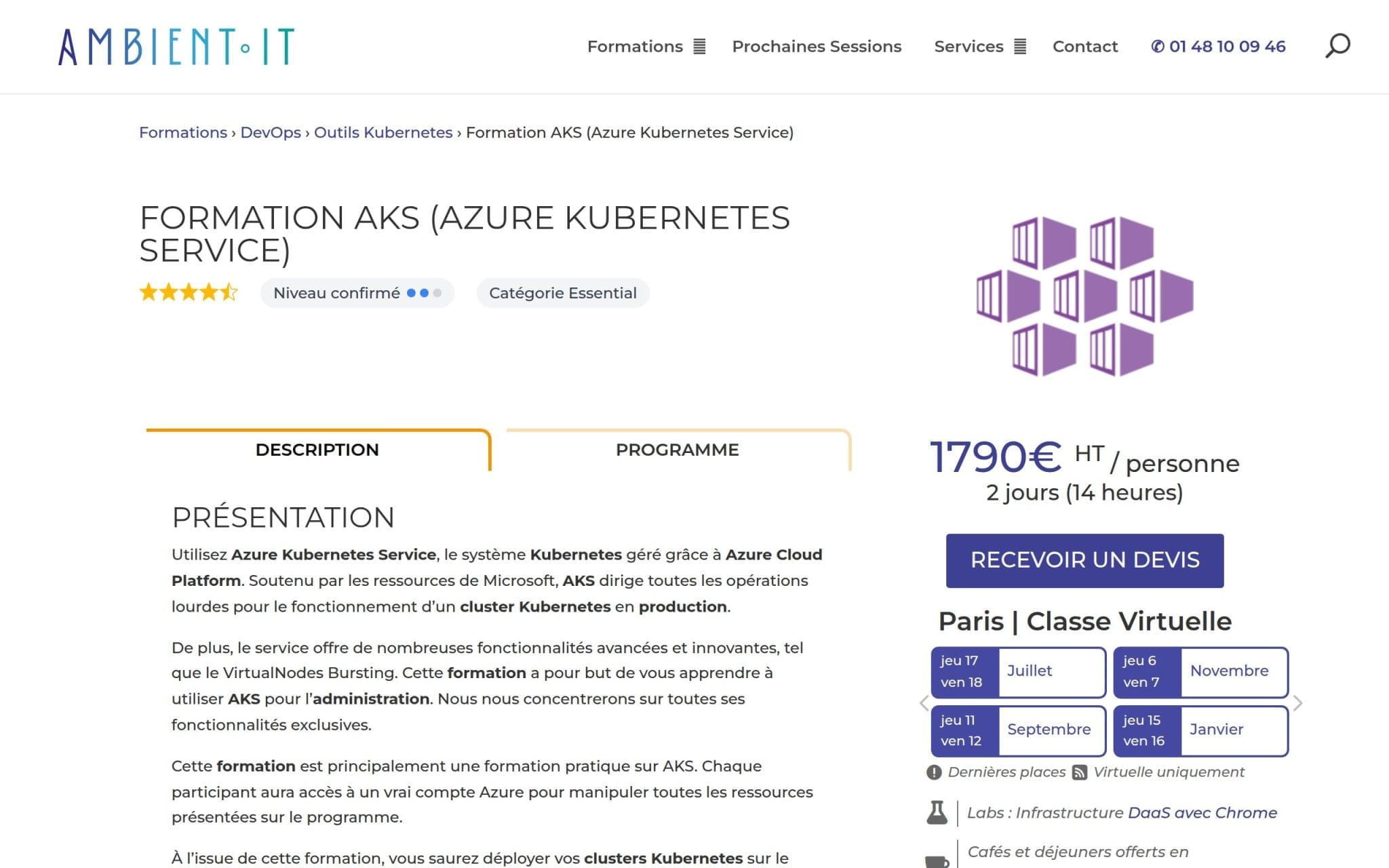 Formation AKS (Azure Kubernetes Service) - Ambient IT
