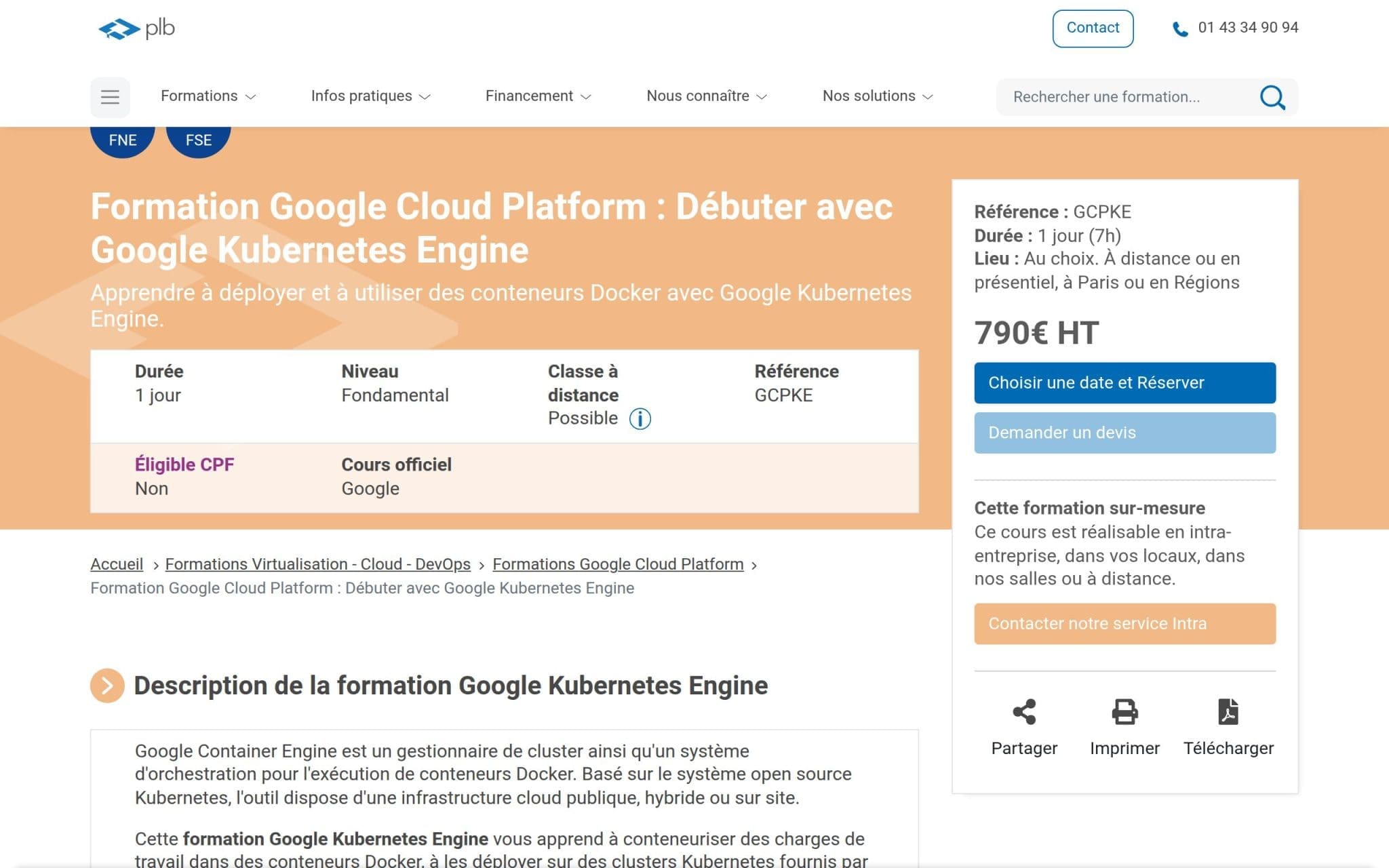 Formation Google Cloud Platform : Débuter avec Google Kubernetes Engine - Plb Consultant
