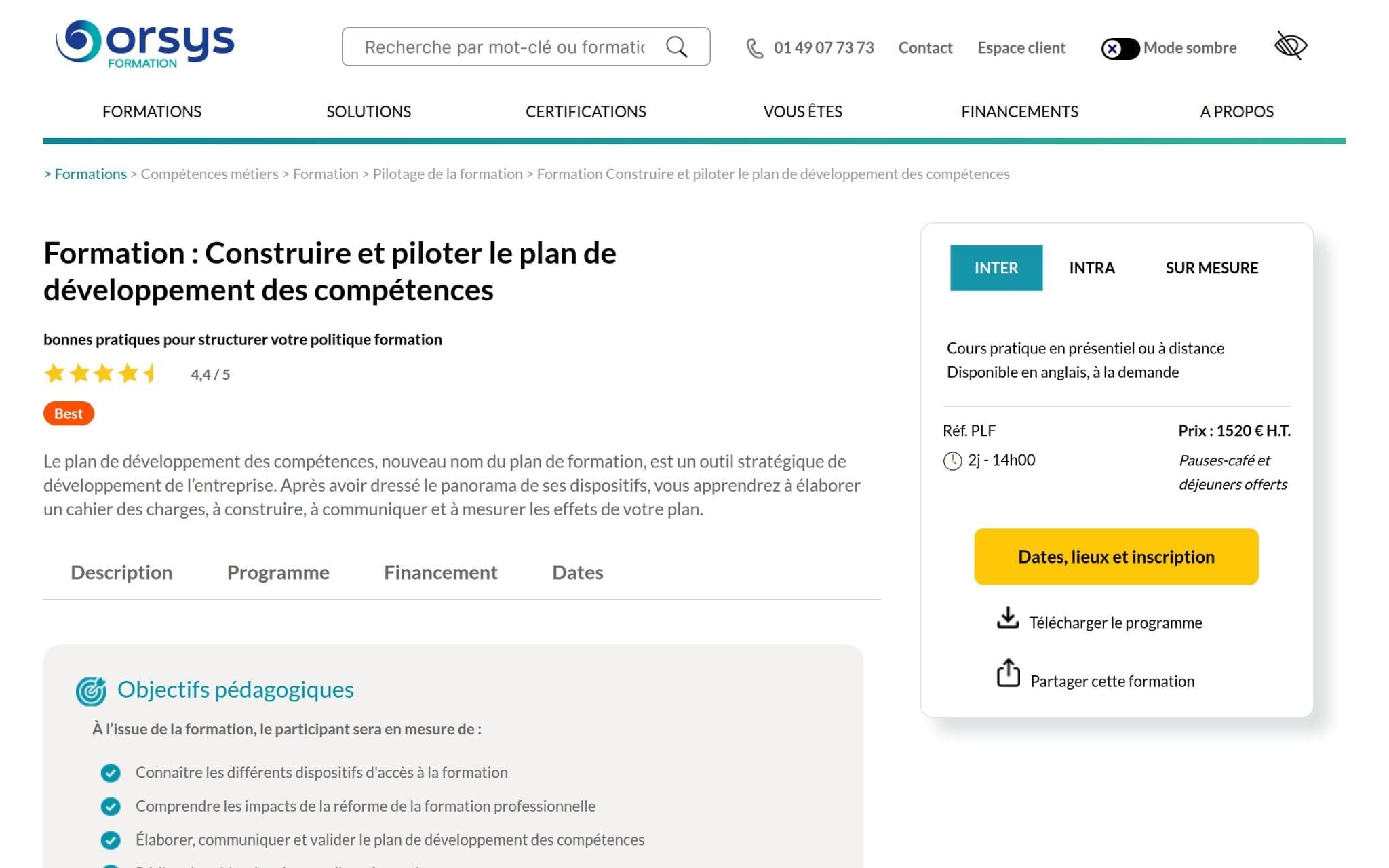 Formation : Construire et piloter le plan de développement des compétences - Orsys