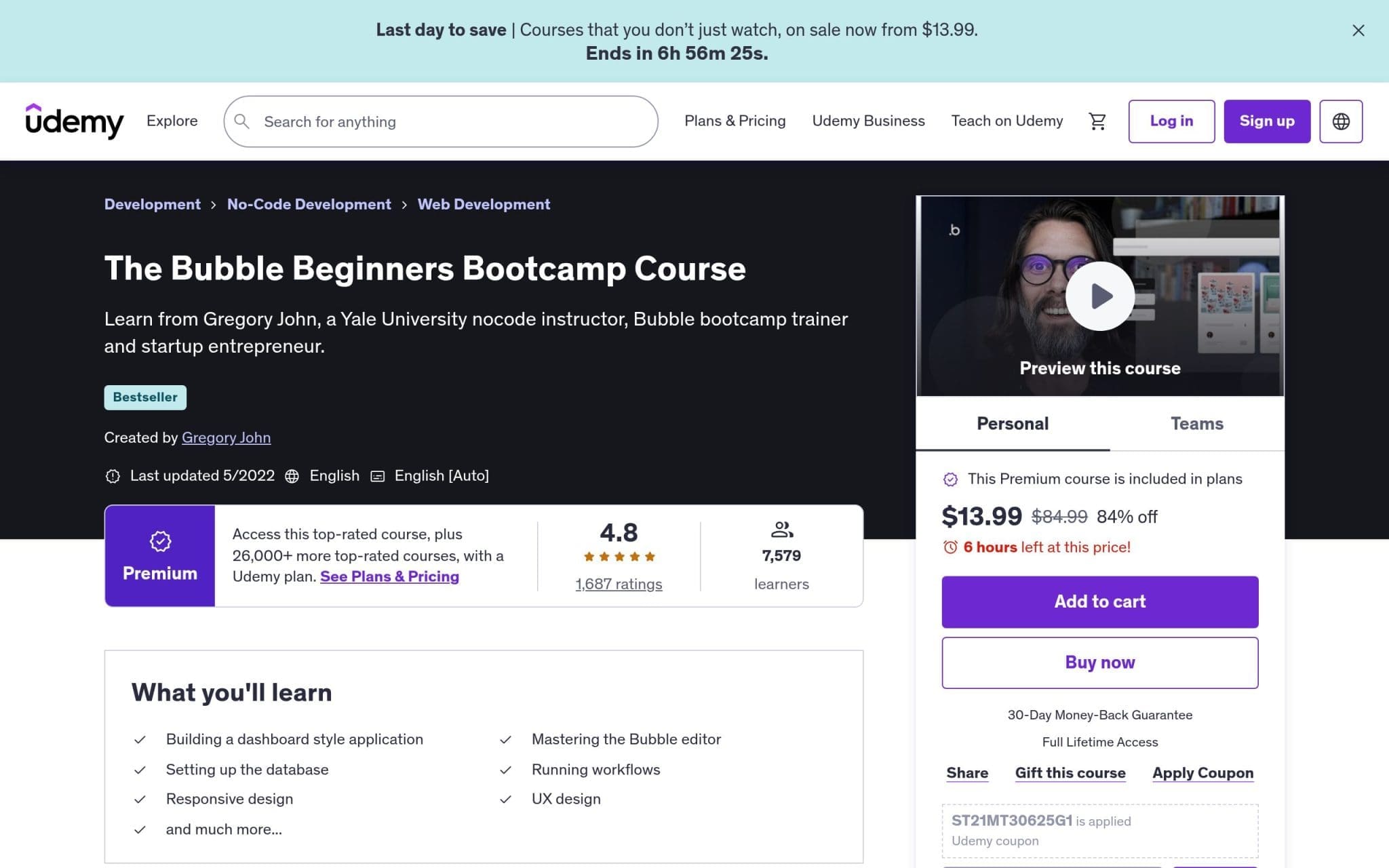 The Bubble Beginners Bootcamp Course - Udemy