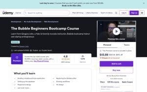 The Bubble Beginners Bootcamp Course – Udemy