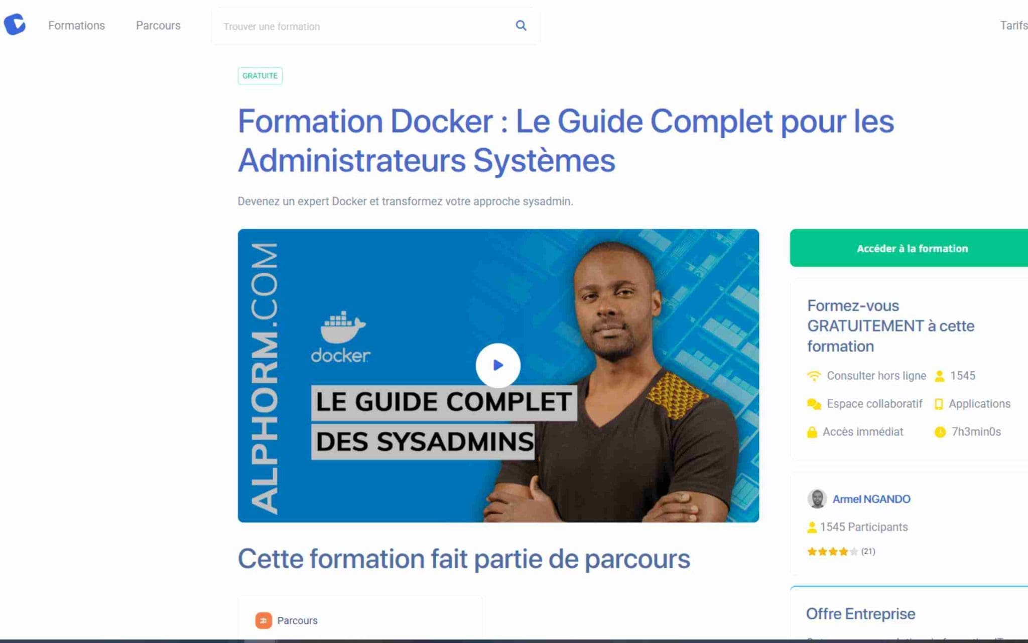 Formation Docker - Alphorm