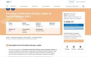 Formation Certification DevOps Leader de DevOps Institute (DOL) - Plb Consultant