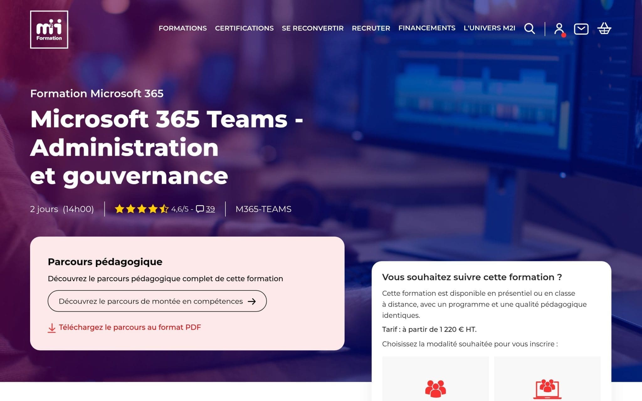 Microsoft 365 Teams - Administration et gouvernance - M2i