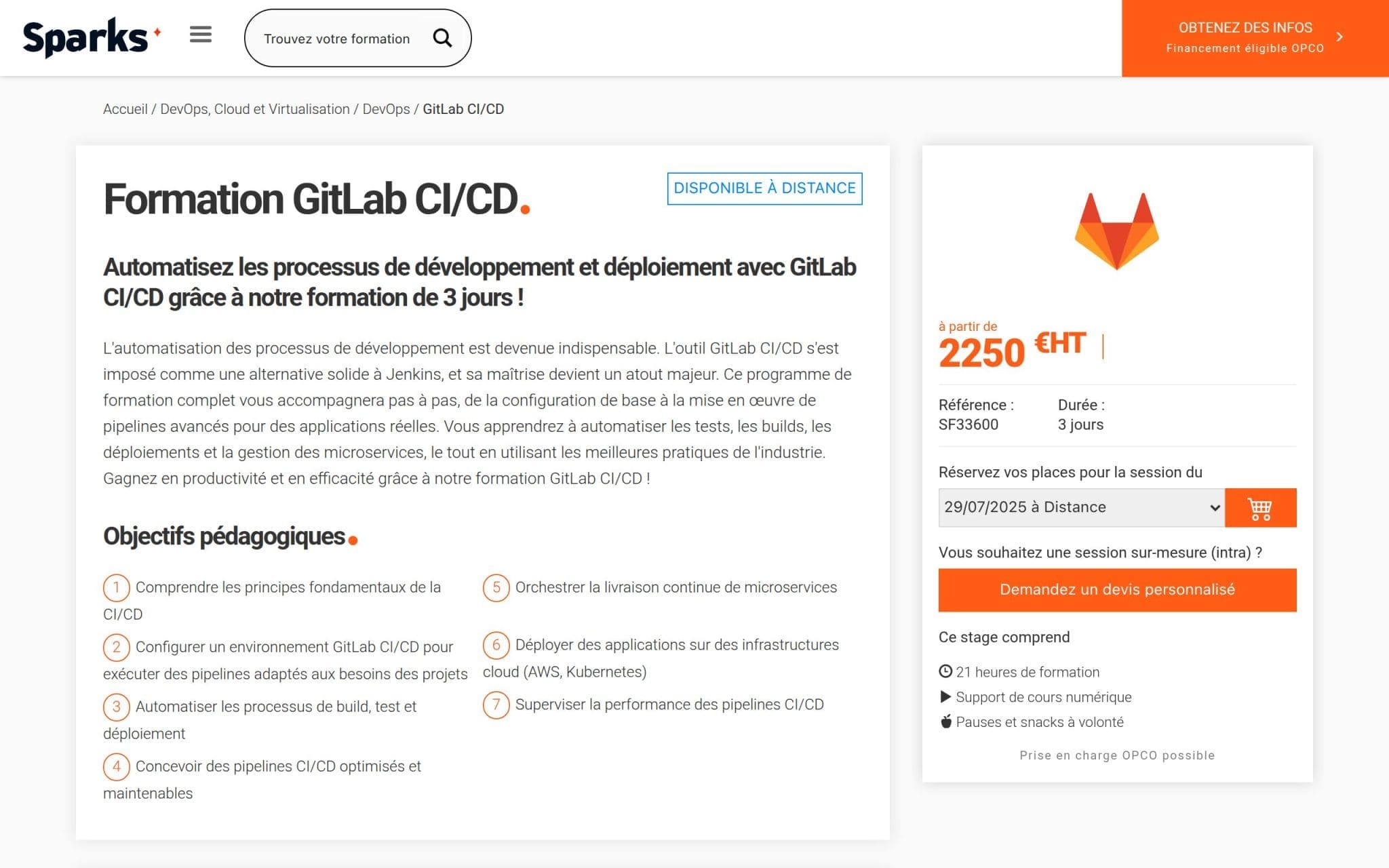 Formation GitLab CI/CD - Sparks