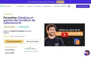 Formation d’analyse et gestion des incidents de cybersécurité – DataScientest.fr