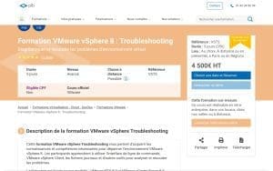Formation VMware vSphere 8 : Troubleshooting – Plb Consultant