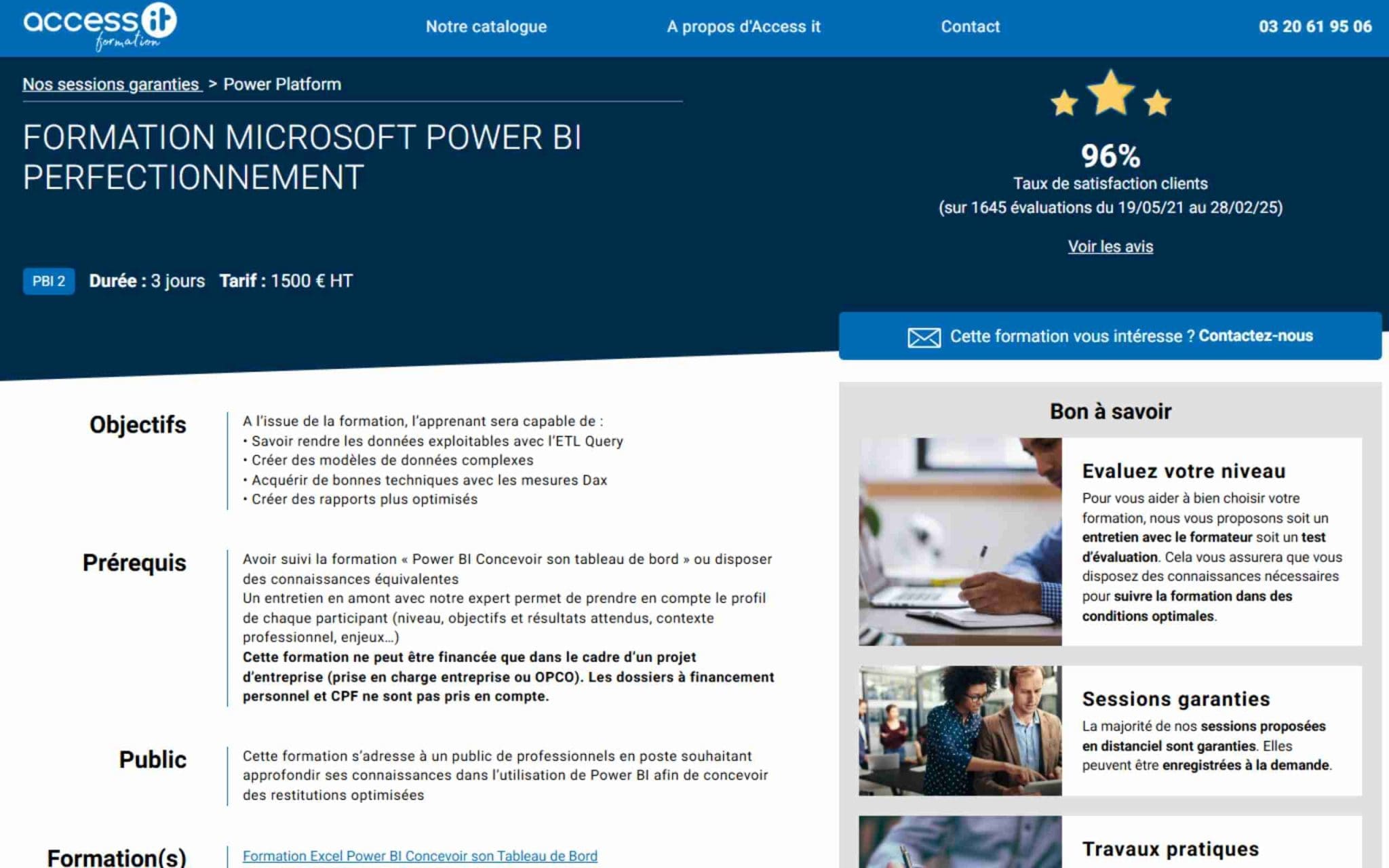 Formation Microsoft Power BI Perfectionnement - Access IT
