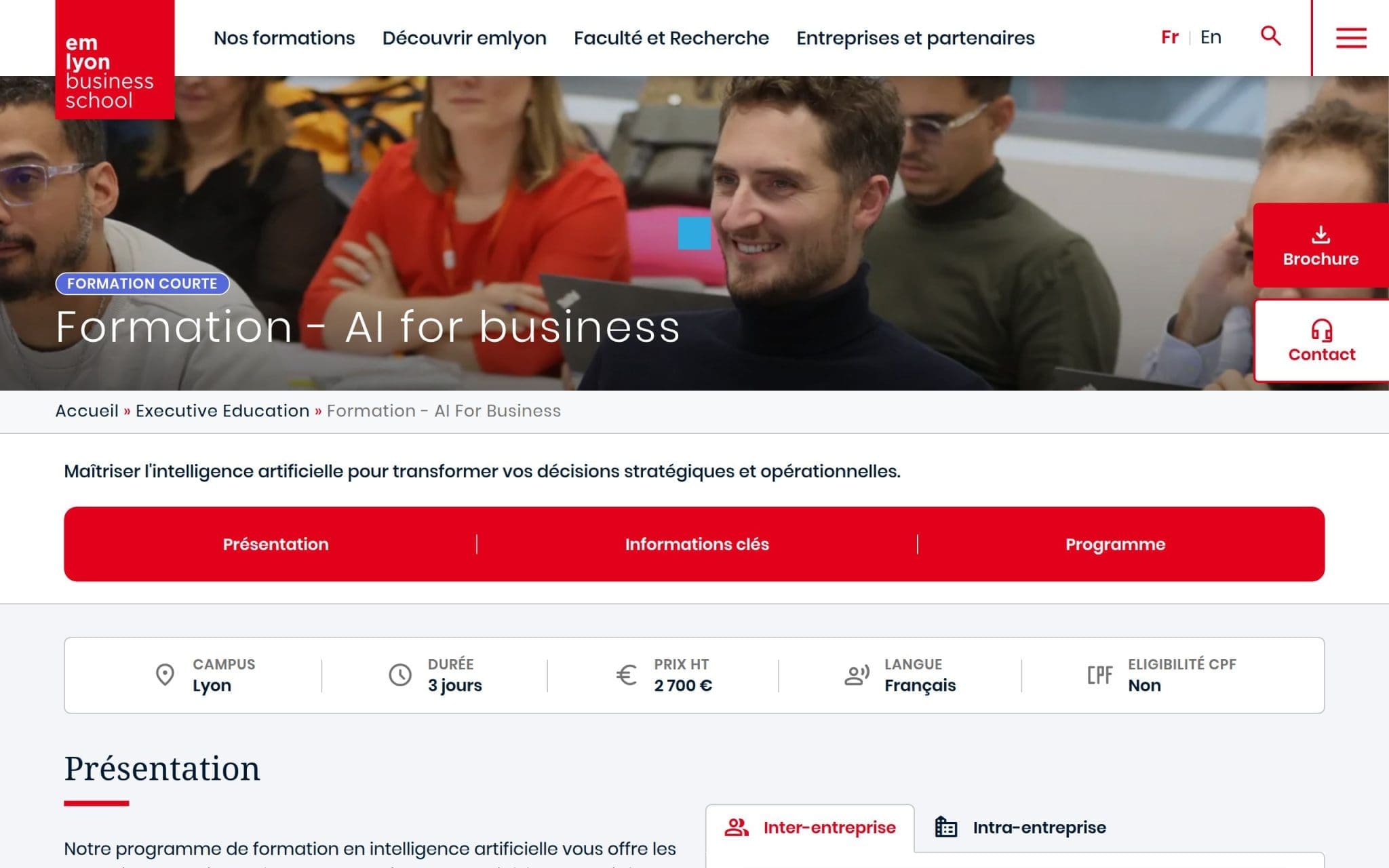 Formation - AI for business - emlyon