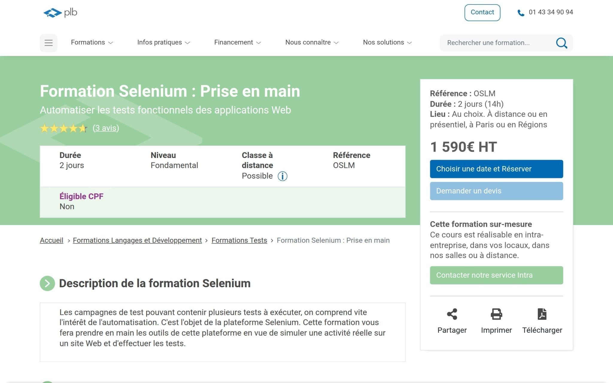 Formation Selenium : Prise en main - Plb Consultant