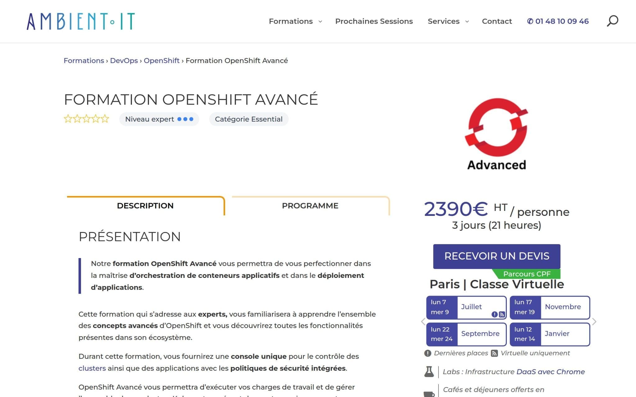 Formation OpenShift Avancé : La Sécurité de Kubernetes - Ambient IT