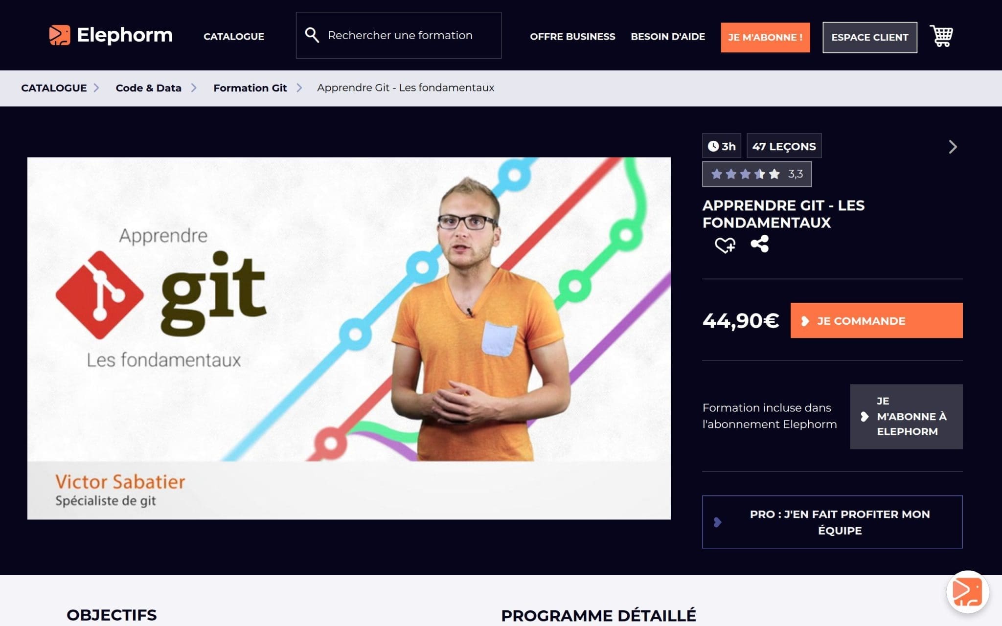 Apprendre Git - Les fondamentaux - Elephorm