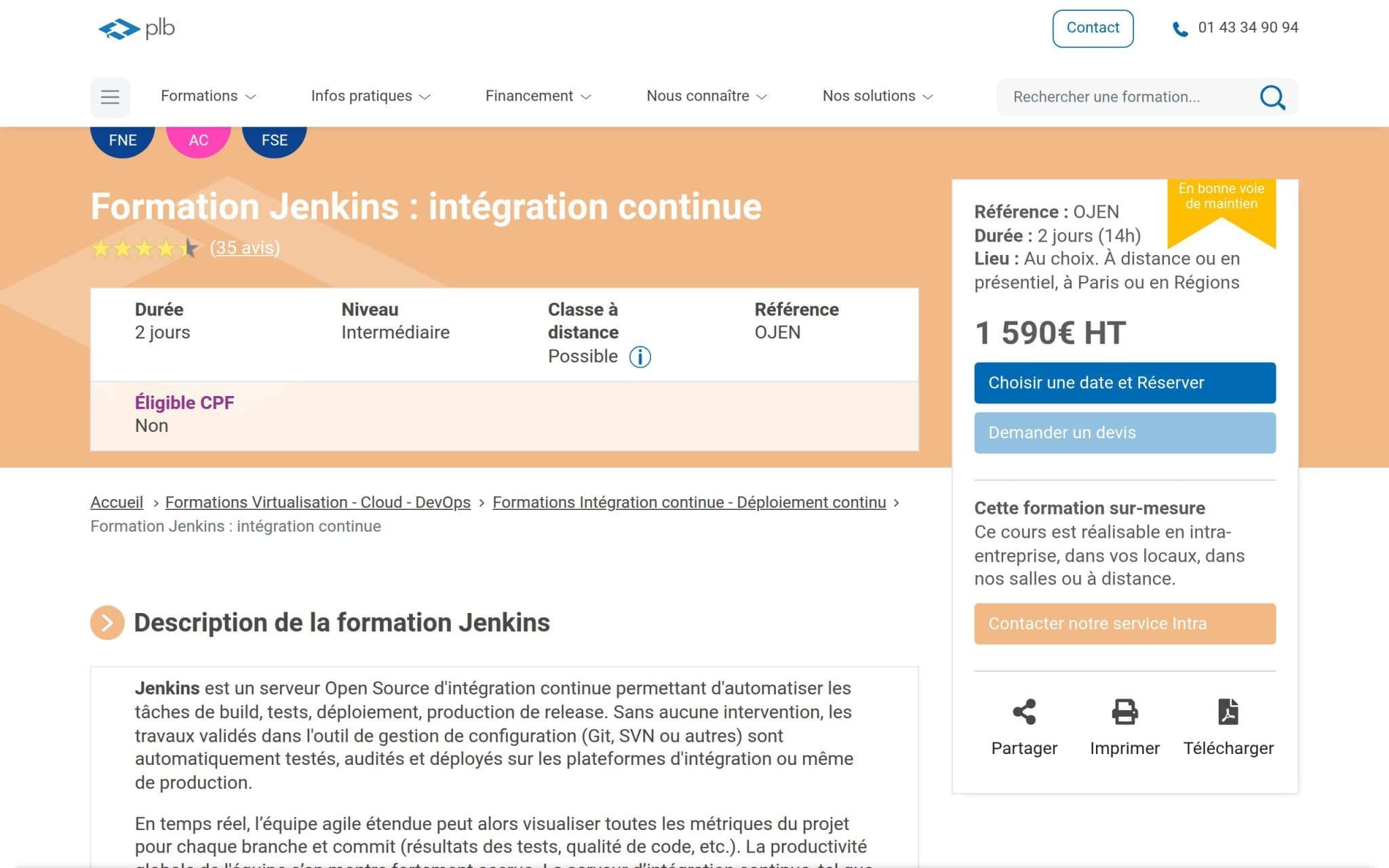 Formation Jenkins : intégration continue - Plb Consultant