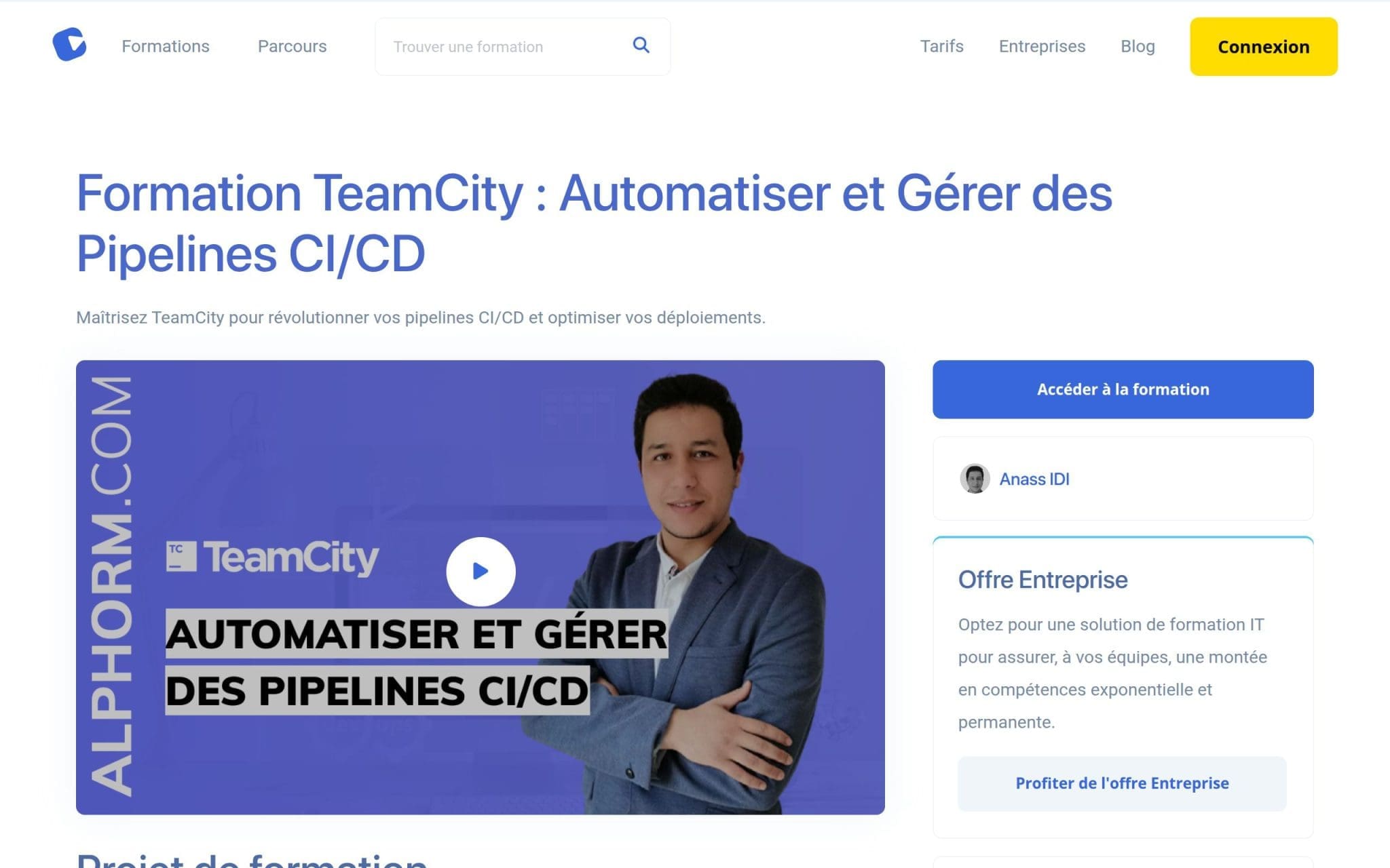 Formation TeamCity : Automatiser et Gérer des Pipelines CI/CD - Alphorm