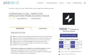 Formation Glide : créer vos applications mobiles sans coder – Ambient IT